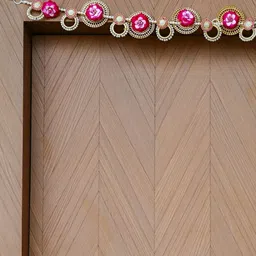 eCraftIndia Pink Floral Toran Door Hangings image 4