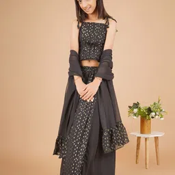 Unique Designers Girls Printed Ready to Wear Lehenga & Blouse With Dupatta image 1