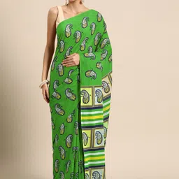 BUTA BUTI Floral Pure Cotton Saree-picture-12
