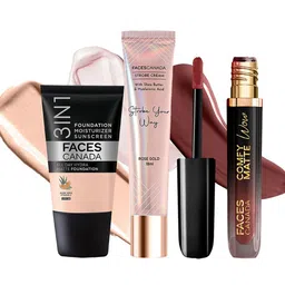 FACES CANADA Set Of 3 Strobe Cream, Hydra Matte Foundation & Comfy Matte Lipstick-image-80