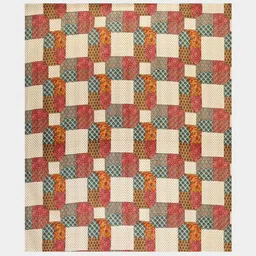 MILAAV Multicoloured Geometric 144 TC King Bedsheet with 2 Pillow Covers image 4