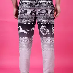 YELLOW TREE Men Ethnic Motifs Printed Trousers image 5