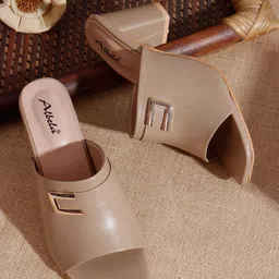 ALBELA Block Mules with Buckles image 2