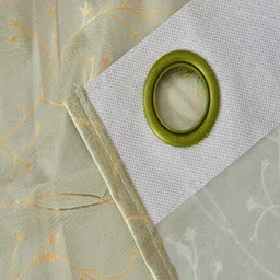 Myntra Elegant Homes Green Set of 2 Floral Window image 5