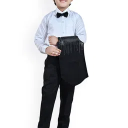 Sangria Boys Embellished Regular Fit 3 Piece Party Suit With Bowtie image 2