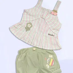 Babys Day Girls Striped Top with Shorts-picture-23