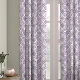 HOUZZCODE Purple Black Out Window Curtain-image-4