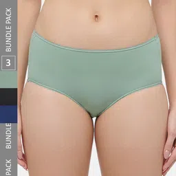 Triumph Pack Of 3 Mid-Rise Seamless Hipster Briefs M000762 I1-image-23