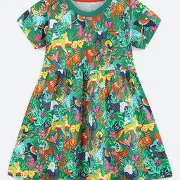 Oh Rare Girl's Floral Print A-Line Dress-image-47