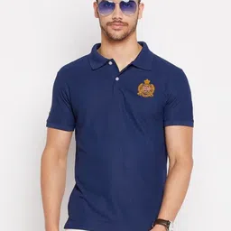RISS Men Polo Collar Applique T-shirt-picture-39