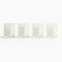 H&M Red And White Gift-Boxed 4-Pack Scented Candles-image-42