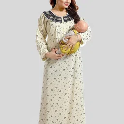 Gutthi Women Yellow Nightdress-image-67
