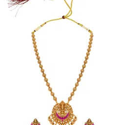 South Temple Jewellery Gold Plated Jewellery Set image 5