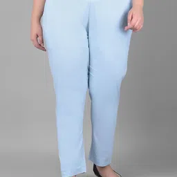 Comfort Lady Women Plus Size Solid Mid-Rise Casual Regular Trouser-picture-29