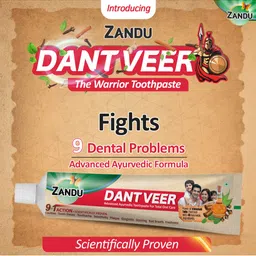 ZANDU Dantveer Toothpaste with Irimedadi Oil - 100 g image 5