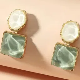 AKISON JEWELS Gold-Plated Alloy Earrings image 3