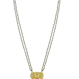 MEMOIR Gold-Plated Artificial Beads Mangalsutra image 3