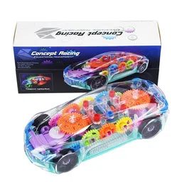 OPINA Kids Transparent Concept Racing Car With Music And Lights Toy Vehicles-image-88