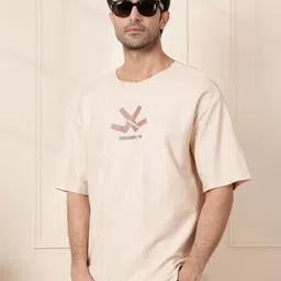 WROGN Men Graphic Printed Round Neck Cotton Oversized T-shirt-picture-12