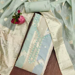 Rangtulika Ethnics Embroidered Unstitched Dress Material-picture-38