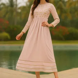 dressberry Full Sleeves Foil Print Dress-picture-10