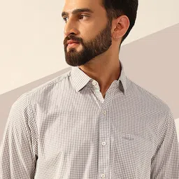ENSPYR Men Opaque Checked Casual Shirt image 3