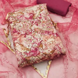 NEGRONI Embroidered Viscose Rayon Unstitched Dress Material-picture-18