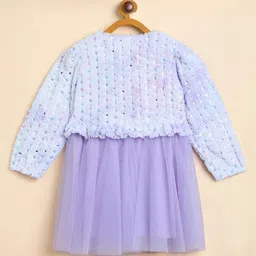 Stylo Bug Girls Embellished Round Neck Fit & Flare Dress image 4