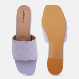 Rubeezz Women Textured Block Heel Sandals image 3