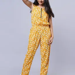 TeenTrums Girls Printed Basic Jumpsuit-picture-12