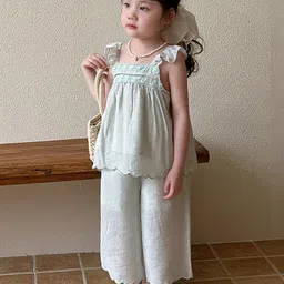 LULU & SKY Girls Top with Palazzos image 5