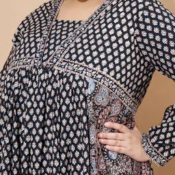 vbuyz KALINI Women Floral Printed Floral Anarkali Kurta image 3