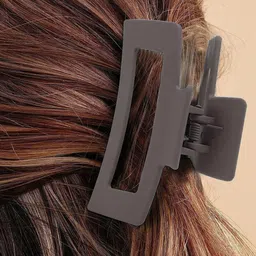 HANDBAG COLLECTION Women Set of 5 Matt Finished T-Shapes Claw Clip image 5