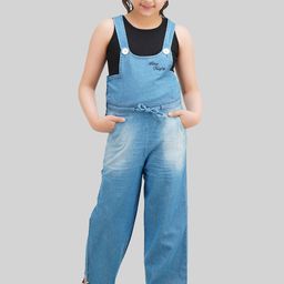 BEING NAUGHTY Girls Ankle Length Dungaree With T-Shirt-picture-27