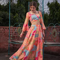 Shae by SASSAFRAS Printed Ready to Wear Lehenga & image 2