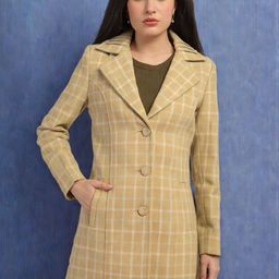 The Roadster Lifestyle Co Checked Single Breasted Winter Overcoat-picture-39
