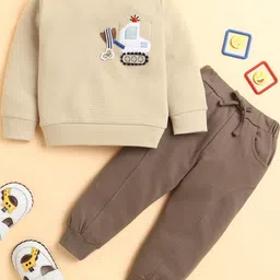 MeeMee Boys Printed Sweatshirt With Joggers image 1