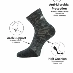Aeropostale Men Pack Of 3 Printed Flat Knit Ankle-Length Socks image 2