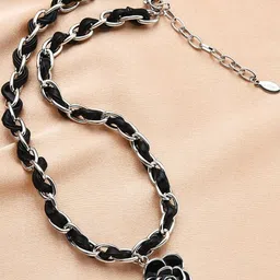 Arzonai Black Stainless Steel Necklace-picture-40