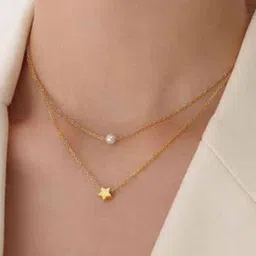 DressBerry Women Gold-Plated Artificial Stones and Beads Layered Necklace-picture-28