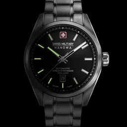 SWISS MILITARY HANOWA Men Embellished Dial & Stainless Steel Bracelet Style Straps Analogue Automatic Motion Watch-picture-35