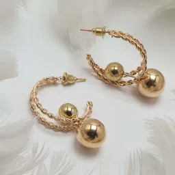 Maansh Contemporary Half Hoop Earrings-picture-16