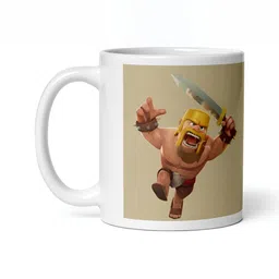 Mr UVD White & Brown Cartoon Characters Printed Ceramic Mug image 4