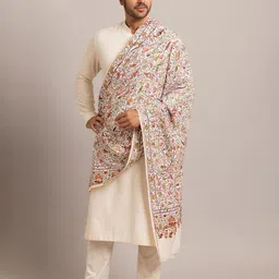 MUFFLY Men Kalamkari Woven Design Woollen Stole-picture-35