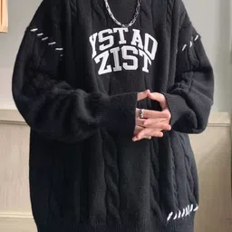 StyleCast x Revolte Men Typography Printed Pullover-picture-31