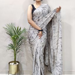 Anouk Rustic Poly Chiffon Ready to Wear Saree-picture-29