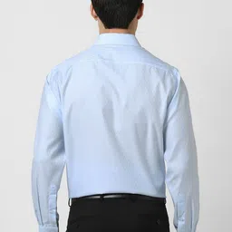 Van Heusen Men Slim Fit Spread Collar Abstract Printed Cotton Formal Shirt image 2