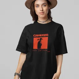 Stitchmeashirt Women Printed Oversized Activchill T-shirt-image-43