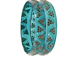 LAVAZZA Set Of 2 American Diamond-Studded Glass Bangles image 5