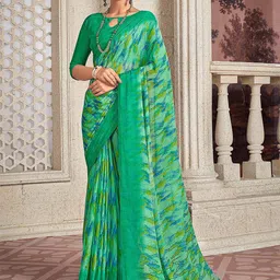 Saree mall Poly Chiffon Bagru Sarees-picture-12